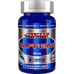 100%   +    , 200 , 100 . ALLMAX Nutrition, 100% Pure Caffeine + Easy-To-Cut in Half Pill, 200 mg,...